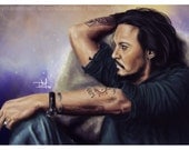 Johnny Depp Vanity Fair Print A4