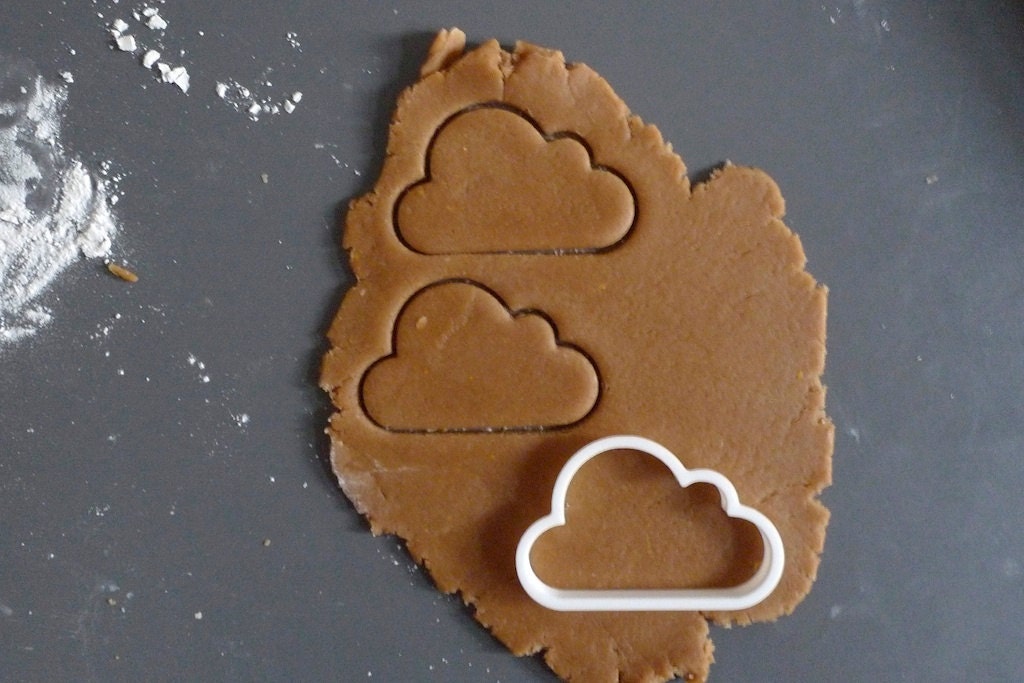 Cloud cookie cutter, 3D printed