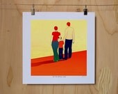 On the Wrong Side - Digital Illustration Art Print