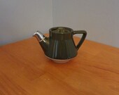 Vintage Hall Individual Teapot - Green with Chrome Spout - Hotel & Diner Ware