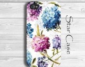 iPhone 4/ 4s and 5 Case - Spring Flowers - Cell Phone Cover - iPhone Hard Case- Floral Mint Blue Pink Girly Pretty -  Bright Fashion