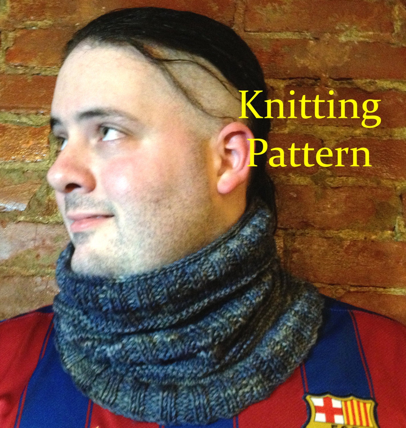Knitting Pattern for Ribbed Cowl, PDF File, Destination Cowl Instant Download