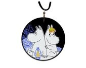 Moomin and Snork Maiden - the Moomins - pendant decoupage handmade
