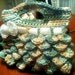 Crochet Purse with Cute White Bow, Green Camel and White Crocodile Stitch Handbag Gift by Knit Blossom