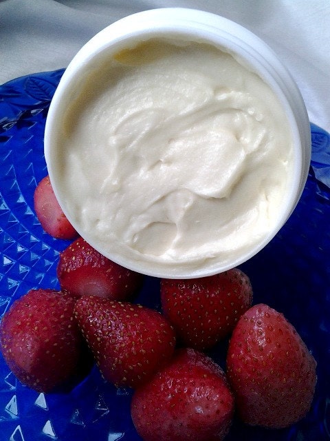 Strawberry Cake Body Frosting - Vegan Shea Body Butter Whipped body butter - Whipped body frosting