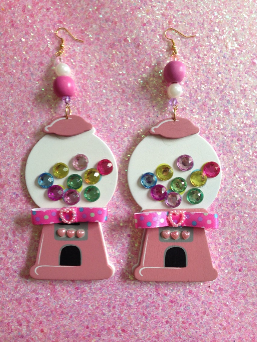 Magical Gum Ball Machine Earrings 