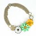 Floral Brooch Bib Necklace