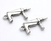 Silver Drill Charm- Set of 2