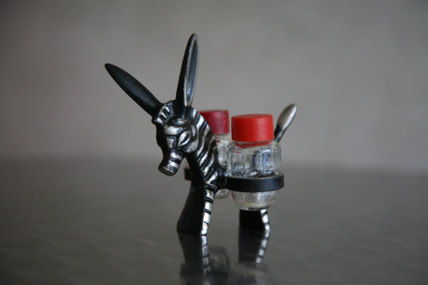 RARE Vintage Walter Bosse Style Donkey Salt and Pepper Shakers Set. Vintage Home Decor - Toy - Piece of Art