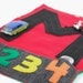 Double-sided felt car mat Red with the letter M