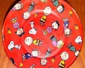 Charlie Brown 10" glass plate