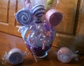 Baby Shower Centerpiece, Lollipops  and Candy