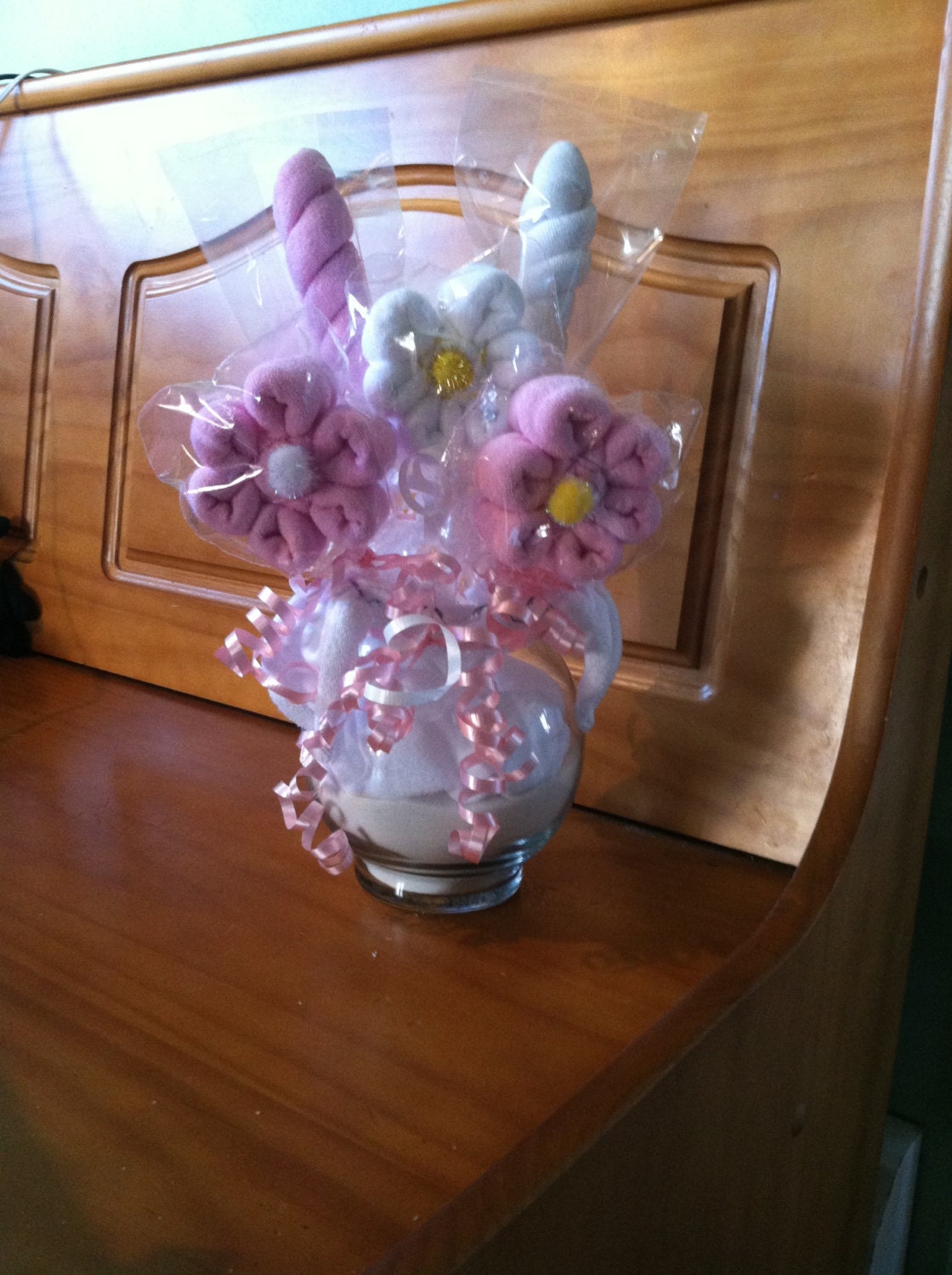 Baby Shower Centerpiece, Flower Lollipop