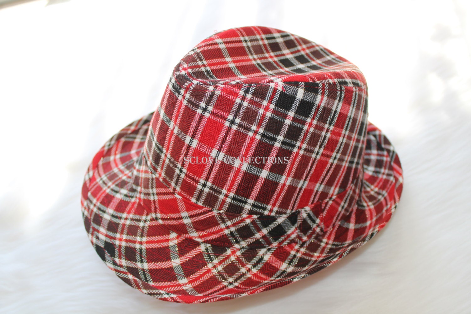 Fedora Summer Fancy Multi-Red Stripes Premium  Trendy Fashion New Style Spring Fedora Hat Cap Visor CLEARANCE SALES SCLove Collections