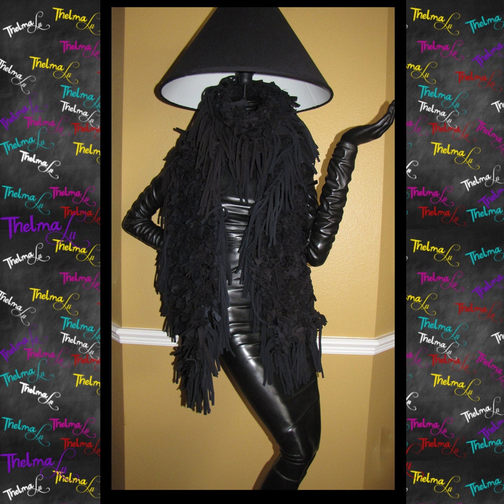 Rag Scarf...one of a kind, custom made, Recycled, Hipster, UNISEX