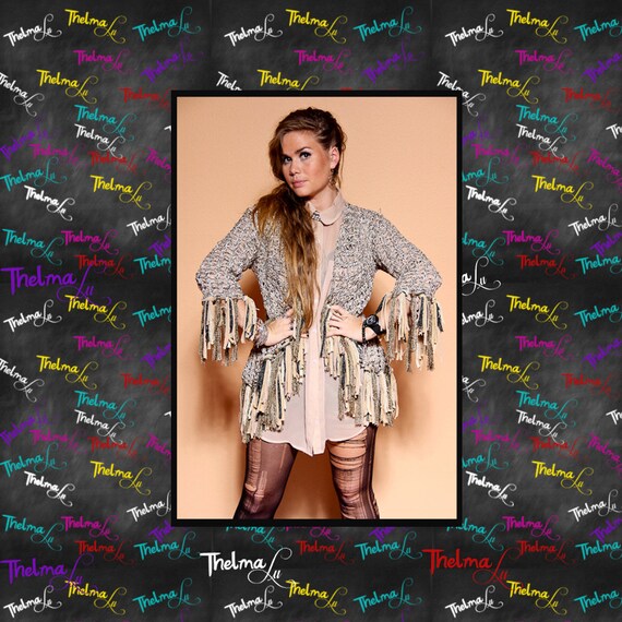 Fringe Crocheted Sweater/Jacket/Wrap...Unique, one of a kind, UNISEX