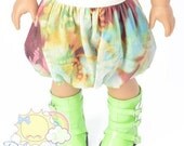Fairy Art Maroon/Yellow/Grass Green/Light Blue Mesh Tulle Bubble Skirt Doll Clothes Outfit for 18" American Girl dolls