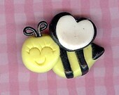 Bee Chic Inspired Polymer Clay Beads and Bow Centers, Jewelry, Charm, Pendant, Hair Bow Center - TheCornerClayShoppe