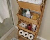 18" 4 cedar bin bathroom storage kit - free shipping