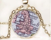 London map pendant, London jewelry, London jewelry resin pendant, London necklace charm