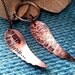 Copper couple necklace and keychain set hand stamped wings I Am Because We Are