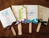 Deposit for 125 Custom Wedding Program Fans