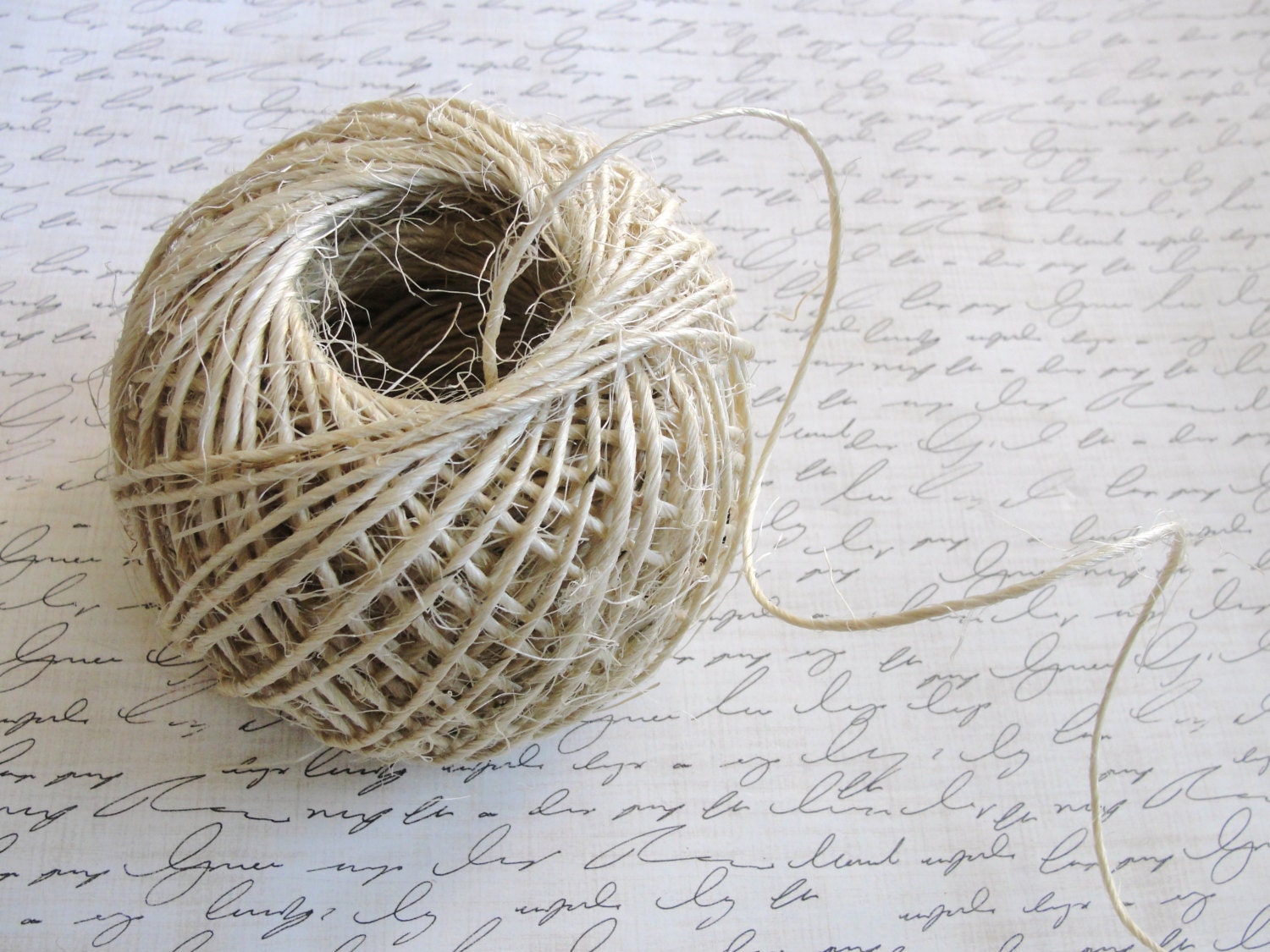 10 yards of  rustic natural sisal rope twine