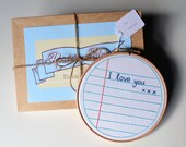I Love You Embroidery Frame