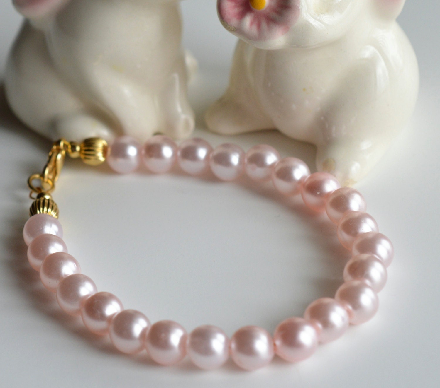 Soft Pink Pearl Bracelet - AnterraGardens