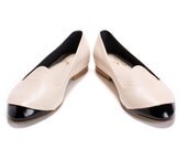 Alexa Pearl White Leather Flats, Handmade Women Shoes, Leather Shoes