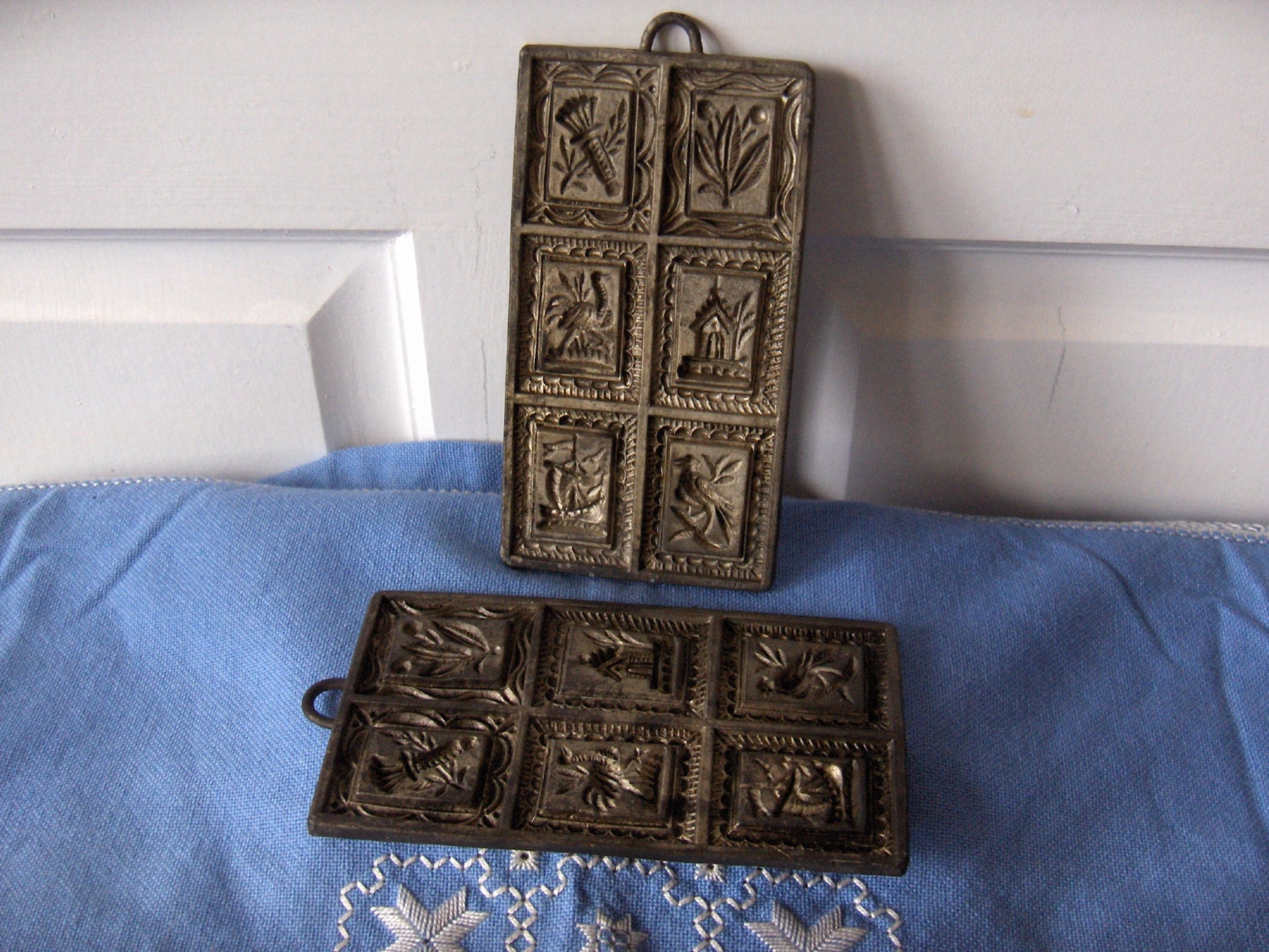 Pewter Antique Cookie Molds German reproductions 1980s