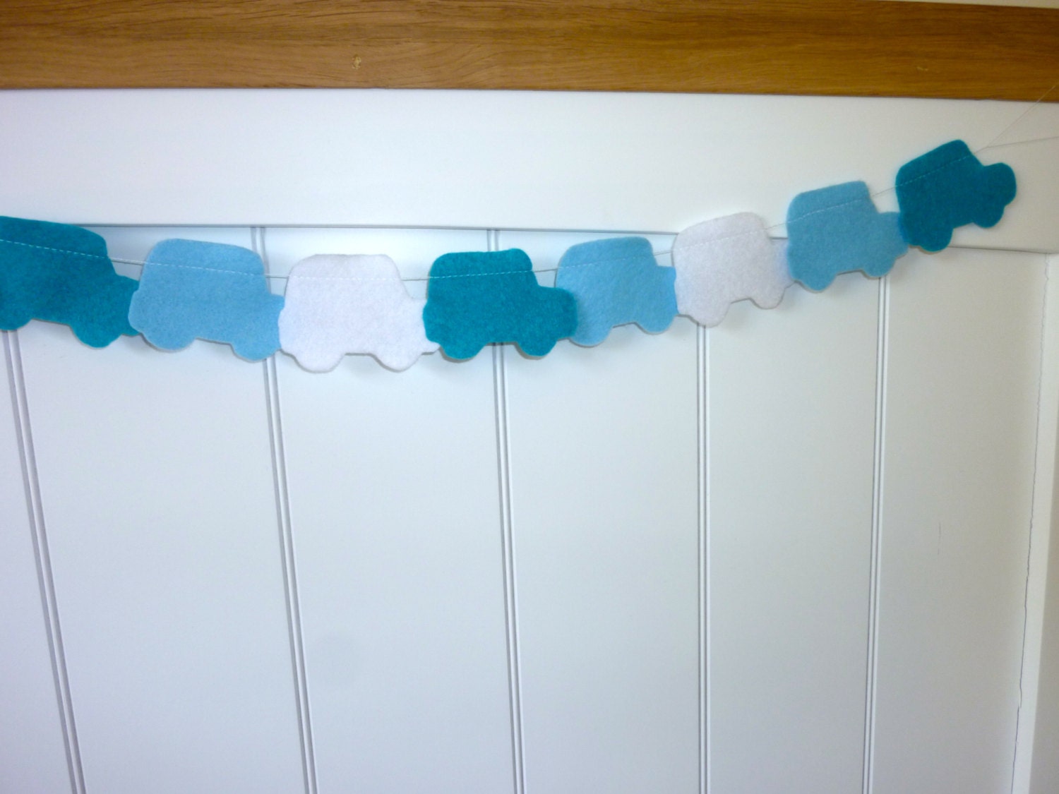 Boy Car Felt Garland Birthday Garland Baby Shower Birthday Decoration