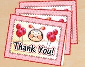 Ladybug Thank You Card Printable, DIY File Il_170x135