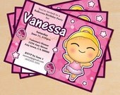 Little Ballerina Birthday Invitations Customize Your Ballerina Printable, DIY File