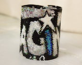 Art on a Cuff Series: GRAFFITI-IMAGINE Handwoven Cuff