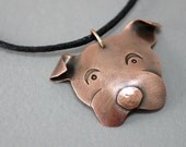 Dog Pendant - Copper Dog Pendant - Dog Jewelry -  Pet Jewelry for Animal Lovers -Handmade Dog Jewelry for Men Women and Kids