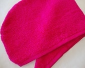 HOT PINK Hair Towel, Hair Wrap, Head Wrap, Turban Towel