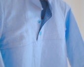 childrens linen shirt . baptism boys shirt . maritime boys shirt . Christening shirt . festive boys shirt . Size EU 122 to 152