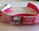 Pink, Purple, and White Ballerina Hanging Ponytail Holder