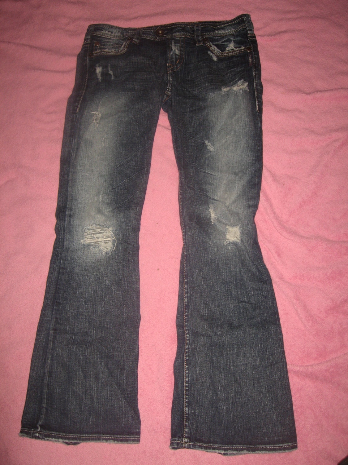 womens silver jeans size 29 pants