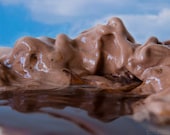 Chocolate Ice Cream Mountains, Fine Art  Print, 8x10, Food Landscape, Kitchen Decor, Food Photography