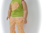Trendy Malibu Libby CAPRIS OUTFIT for American Girl made from popular Liberty Jane Pattern