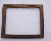 Rustic handmade "8"x10"  barn wood picture frame, stained color