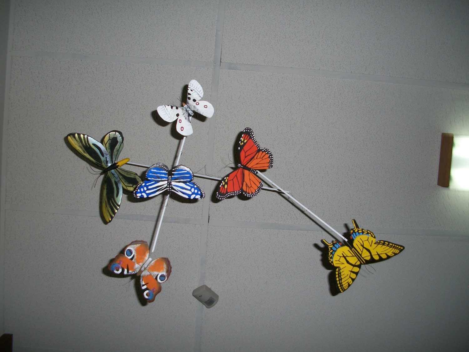 Butterfly mobile (handmade from wood)