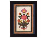 Fantasy Flowers. Safavid Iran. Overall frame size 6 x 8 inches.