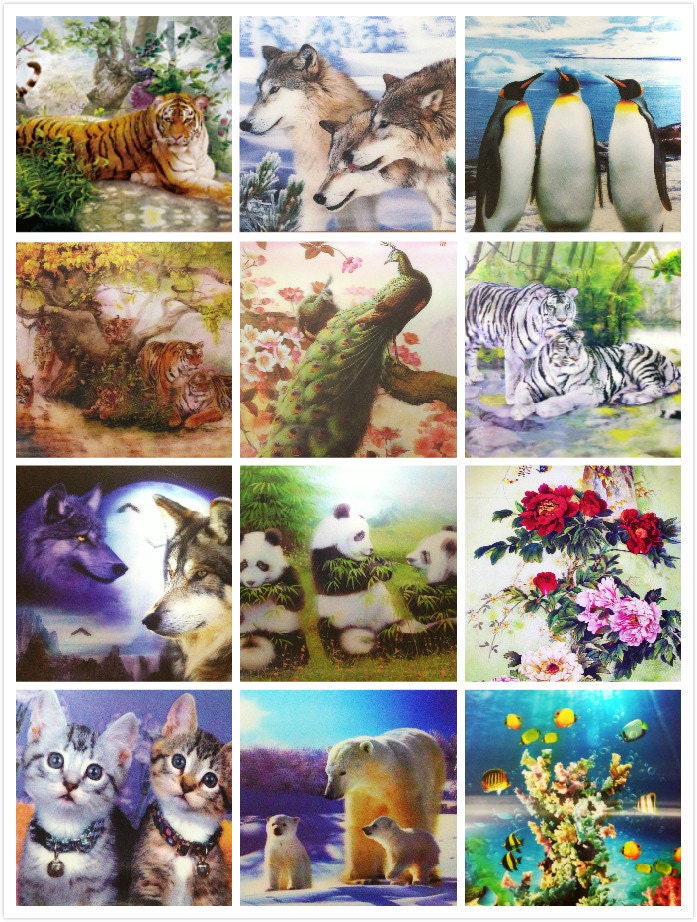 Lenticular 3D Pictures/Posters Art picture print Wall Decor(13.5inches X 9.5inches )