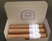 Baby Girl - Baby Boy "Chocolate Cigar Box" Party Favor decorated Chocolate Candy