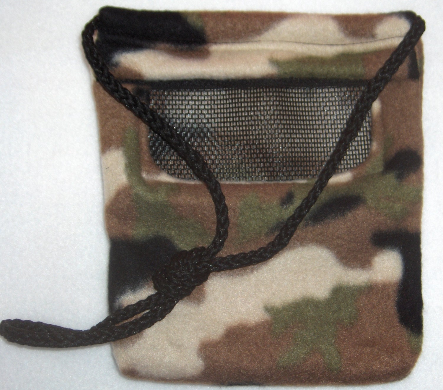 Zippered Sugar Glider Bonding Pouch Sewn in or Detachable Strap Camouflage