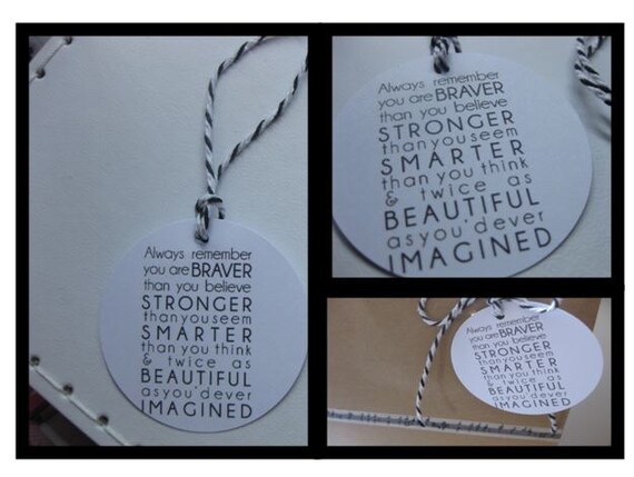 Buy gift tags and quotes - Quote gift tags - set of 3