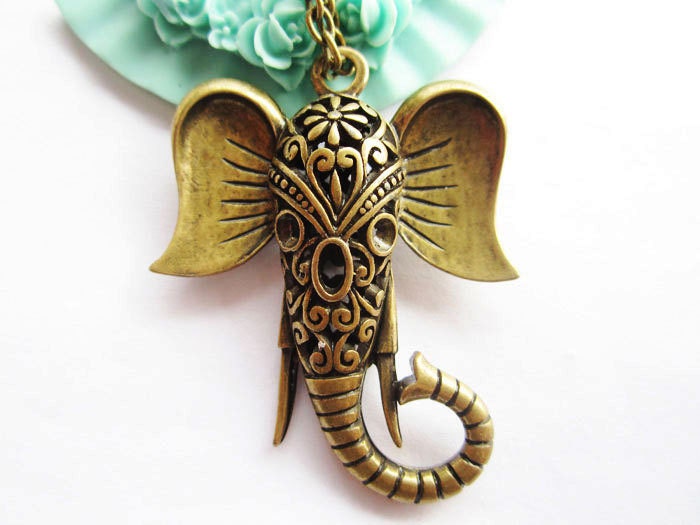 The Ancient Ethnic Retro Mystery Elephant Necklace